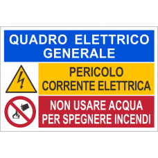 etichetta adesiva quadro elettrico generale